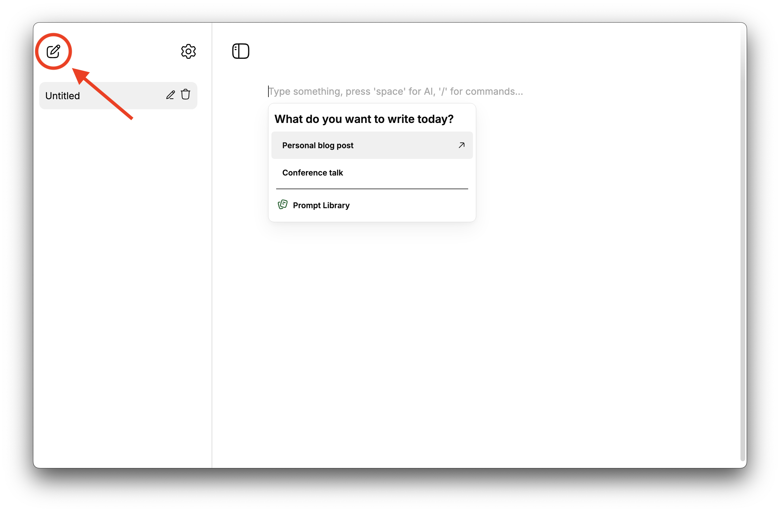 Create document
