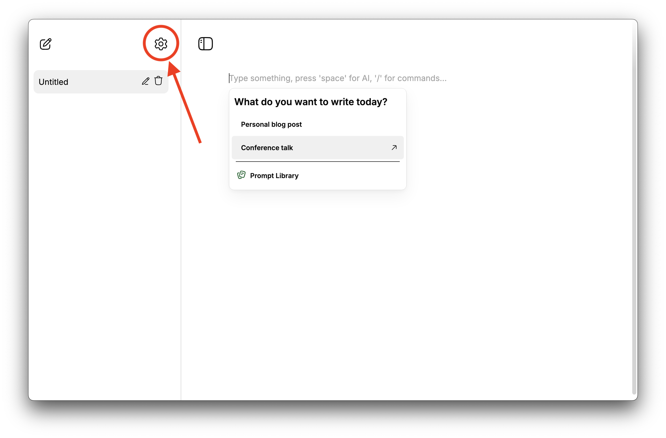 Open Settings